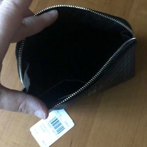 Coach plaid makeup bag